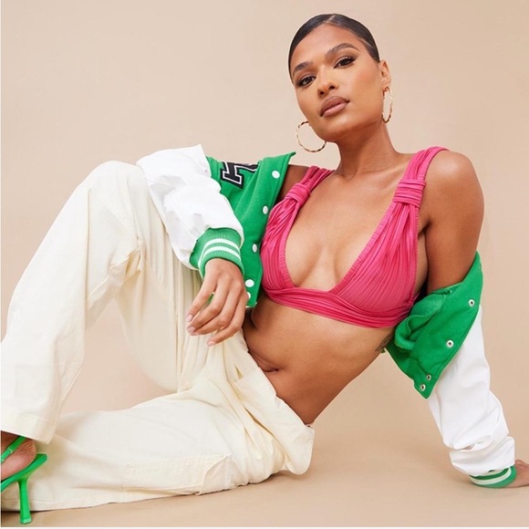 Hot Pink Knot Bralet - Picture 3 of 4